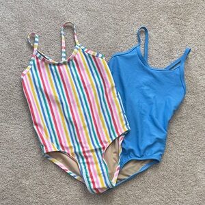 Two Old Navy Girls One-Piece Swimsuits size 5